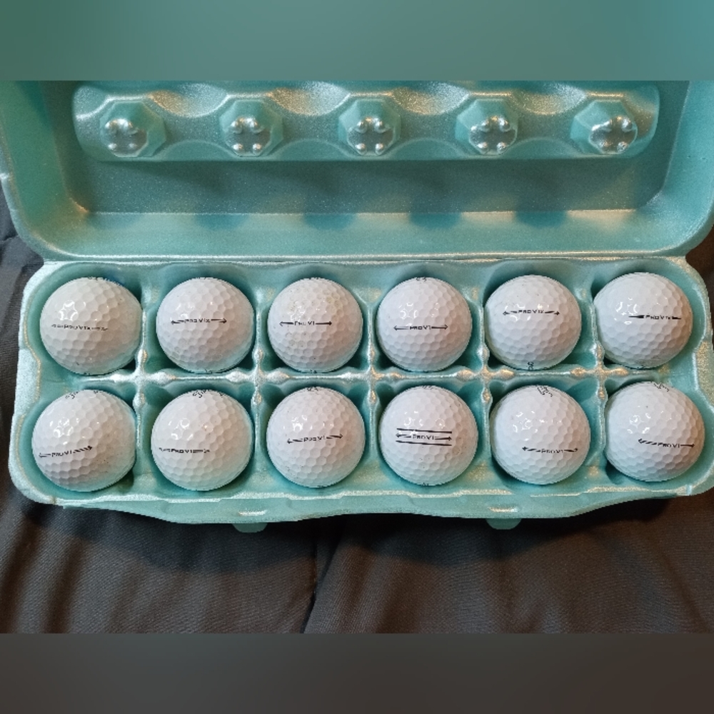 Titleist ProV1, and ProV1X golf balls Titleist. These are clean, used balls.